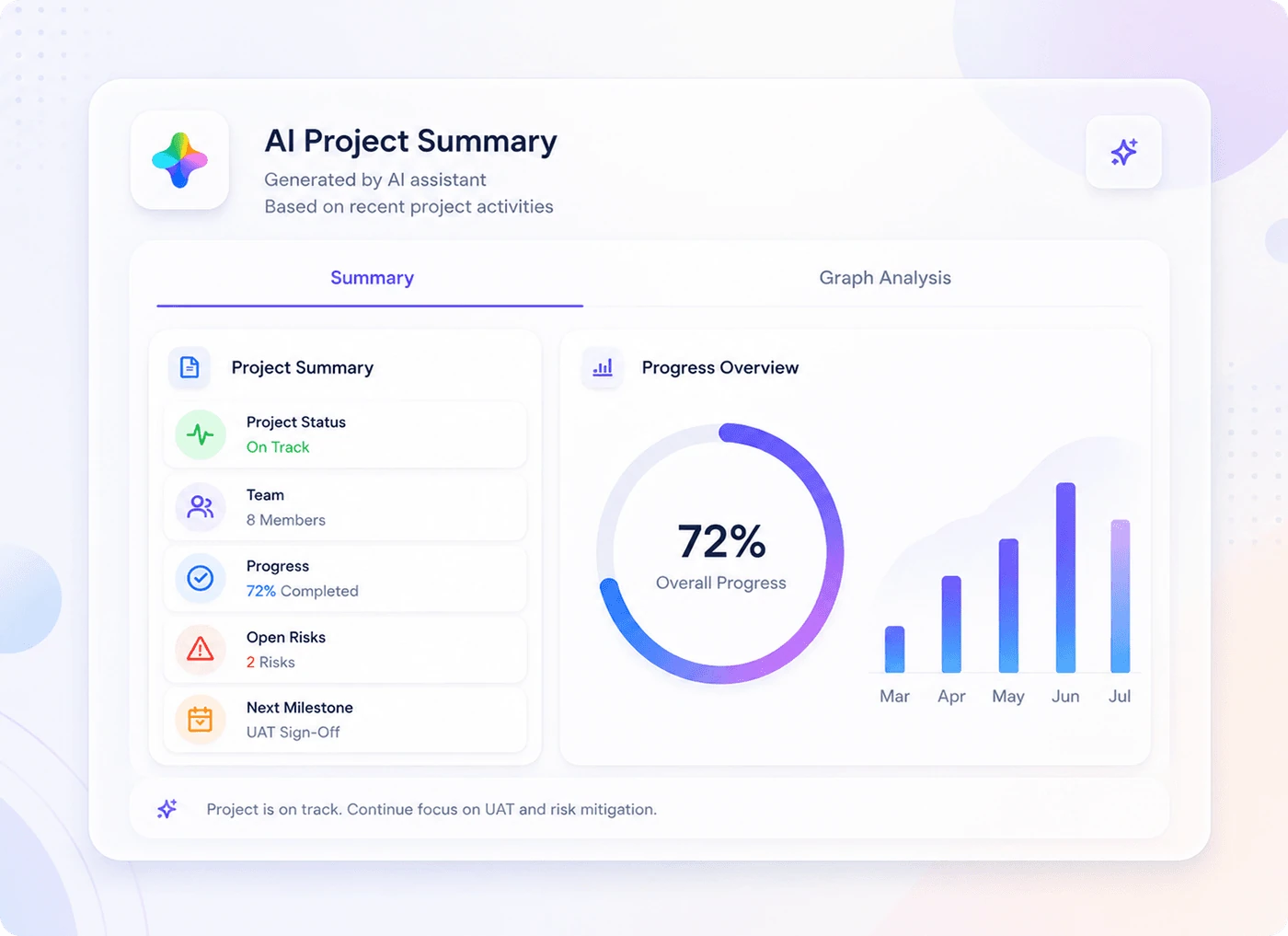 AI case summary screenshot